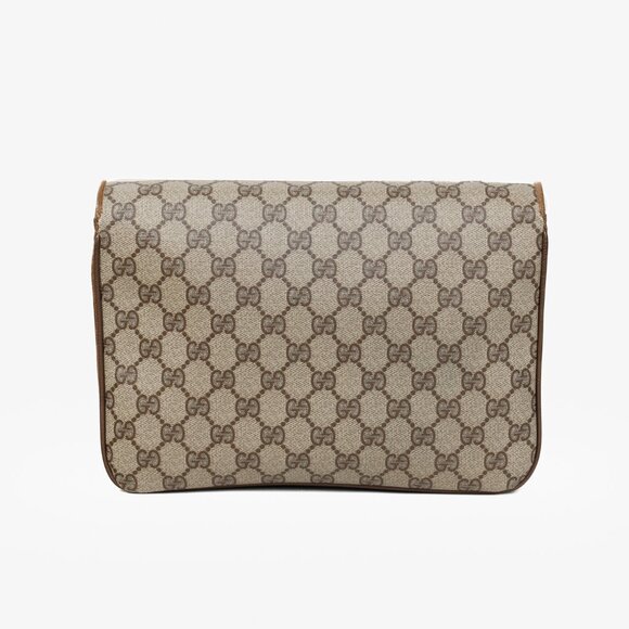 Gucci Vintage Beige Monogram Messenger Clutch - Picture 4 of 15
